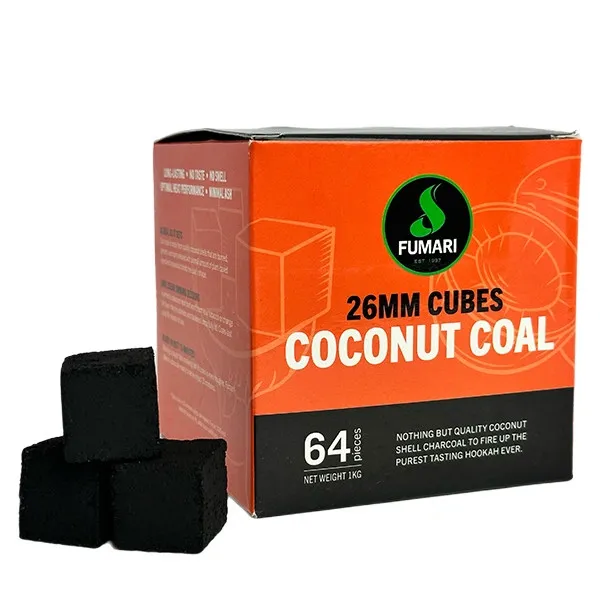 Fumari Coconut Hookah Charcoal - 1 kg (64 pcs.)