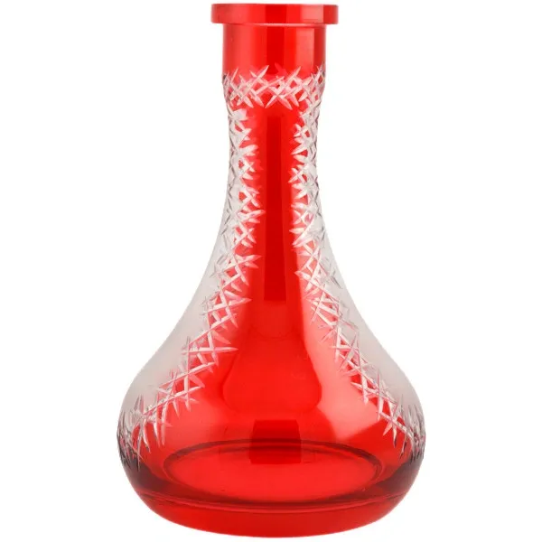 Hookah Base AM Drop Frosty - 11" (Red)