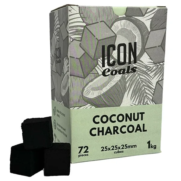 Icon Coconut Hookah Charcoal - 1 kg (72 pcs.)