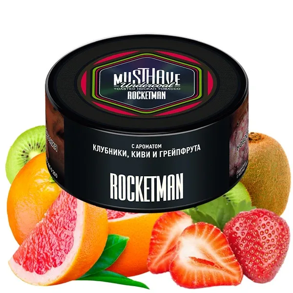 Must Have Hookah Tobacco - Rocketman (Grapefruit, Kiwi & Strawberry) 25 gr