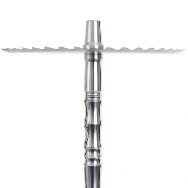 Trumpet Hookah - Moar Steel (Silver)