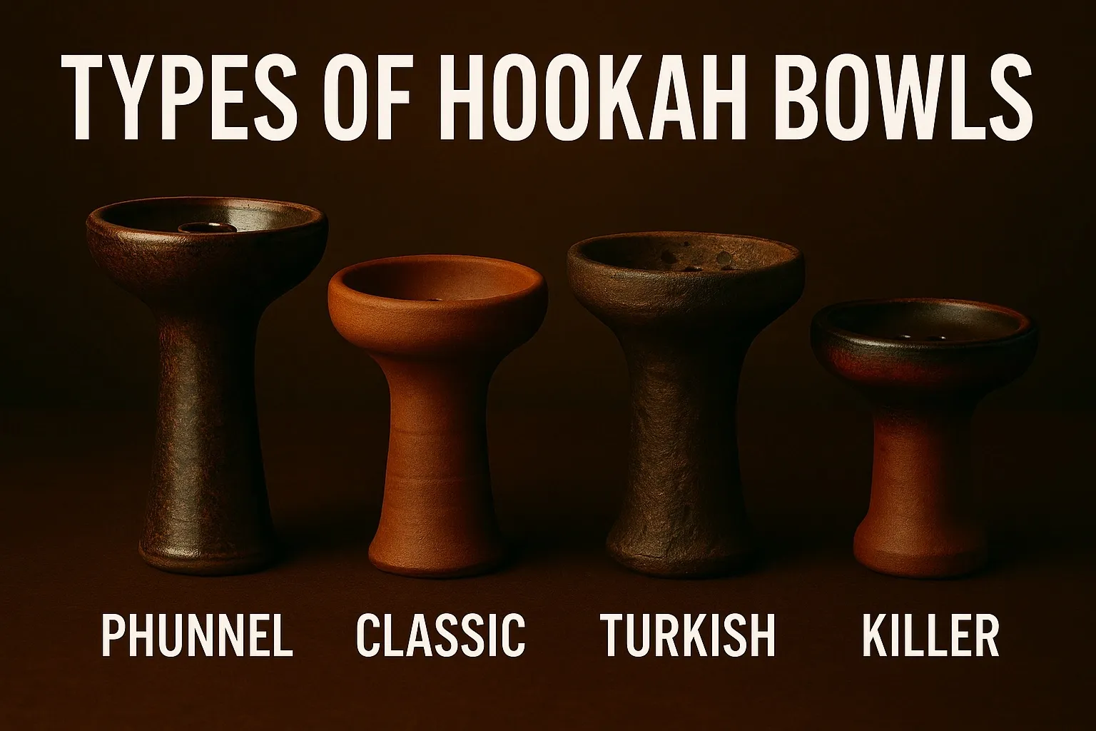 Types of Hookah Bowls: Phunnel, Classic, Turkish & Killer (USA Guide)