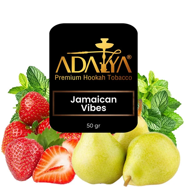Adalya Hookah Tobacco - Jamaican Vibes (Pear, Strawberry & Mint) 50 gr