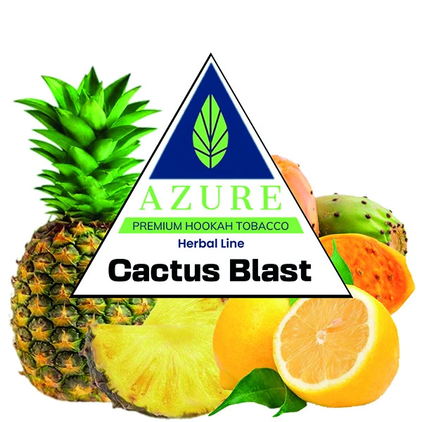 Azure Hookah Tobacco Herbal Line - Cactus Blast (Pineapple, Lemon & Cactus) 100 gr