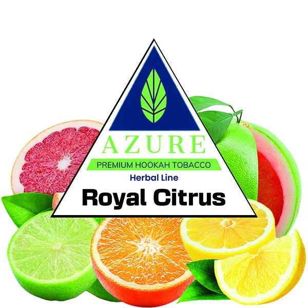 Azure Hookah Tobacco Herbal Line - Royal Citrus (Grapefruit, Lime, Lemon, Pomelo & Orange) 100 gr