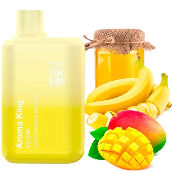 Disposable Pod Aroma King 5500 Puffs - Honey Mango Banana