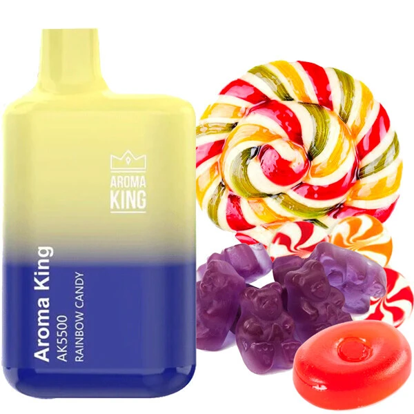 Disposable Pod Aroma King 5500 Puffs - Rainbow Candy