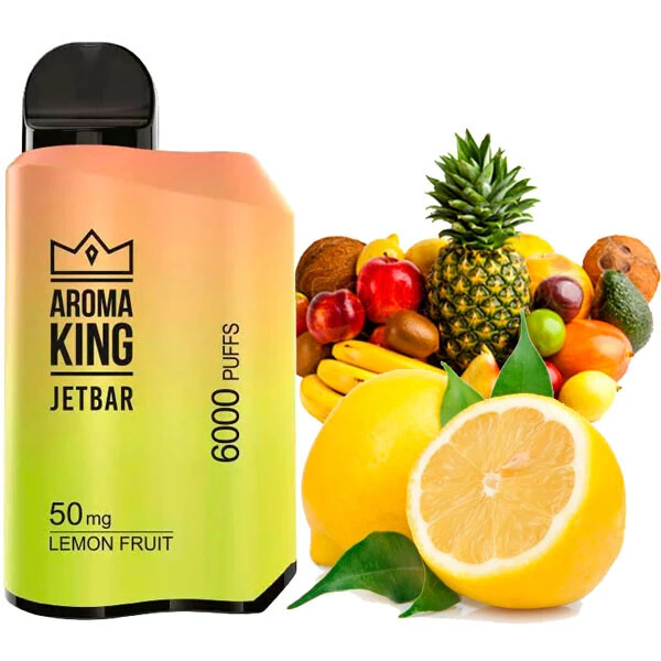 Disposable Pod Aroma King Jetbar 6000 Puffs - Lemon Fruit