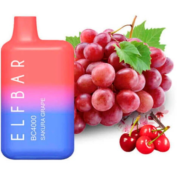 Disposable Pod Elf ​​Bar BC 4000 Puffs - Sakura Grape
