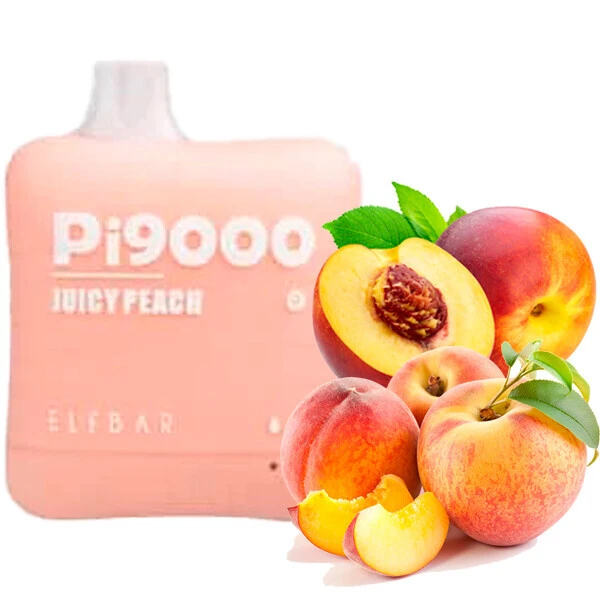 Disposable Pod Elf ​​Bar Pi 9000 Puffs - Juicy Peach