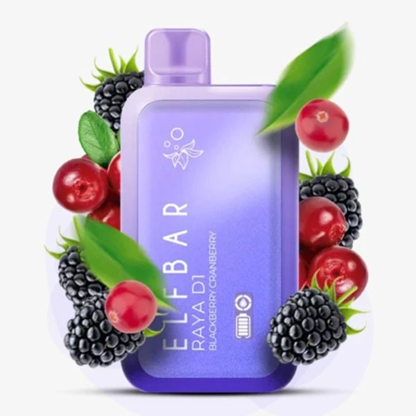 Disposable Pod Elf ​​Bar Raya D1 13000 Puffs - Blackberry Cranberry