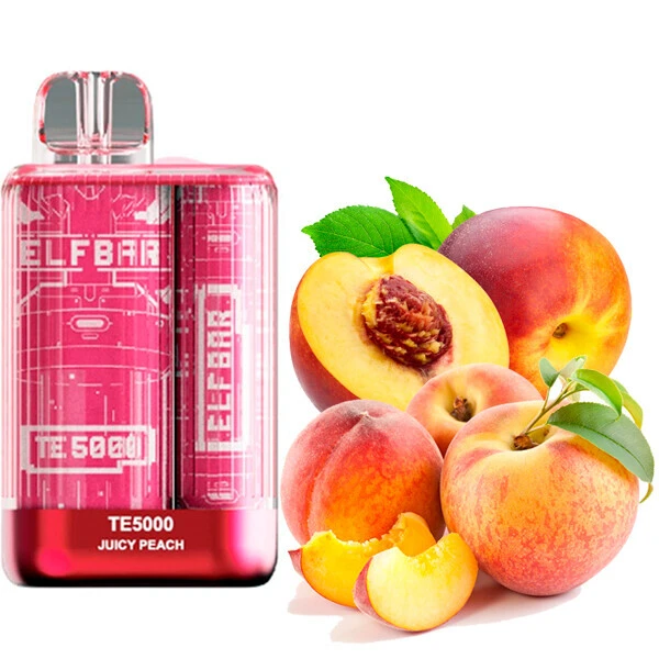 Disposable Pod Elf ​​Bar TE 5000 Puffs - Juicy Peach