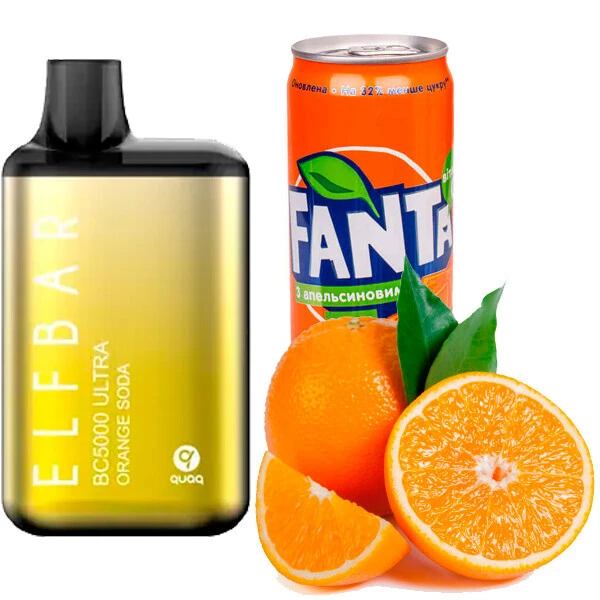 Disposable Pod Elf ​​Bar Ultra BC 5000 Puffs - Orange Soda
