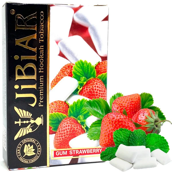 Jibiar Hookah Tobacco - Gum Strawberry 50 gr