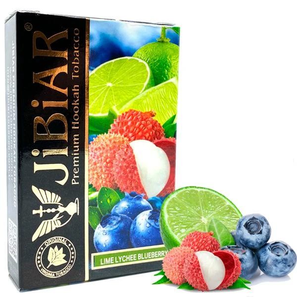 Jibiar Hookah Tobacco - Lime Lychee Blueberry 50 gr