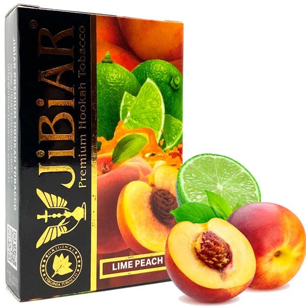 Jibiar Hookah Tobacco - Lime Peach 50 gr