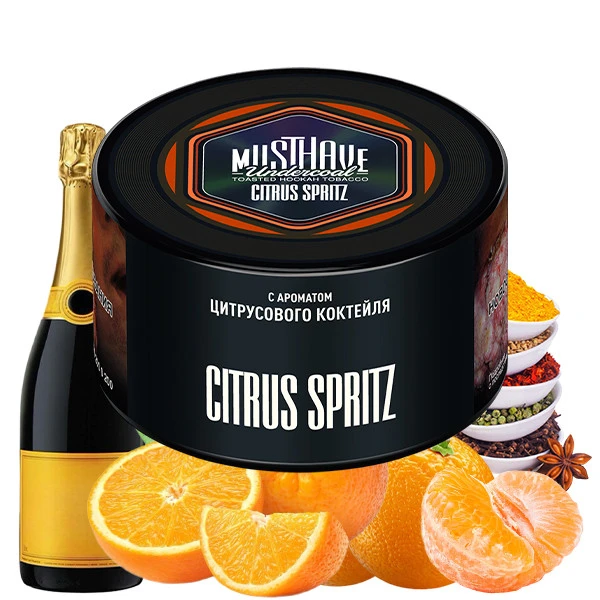 Must Have Hookah Tobacco - Citrus Spritz (Champagne, Orange, Spices & Tangerine) 250 gr