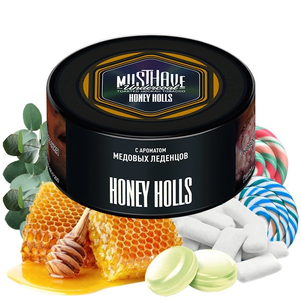 Must Have Hookah Tobacco - Honey Holls (Eucalyptus, Gum, Honey & Lollilop) 125 gr