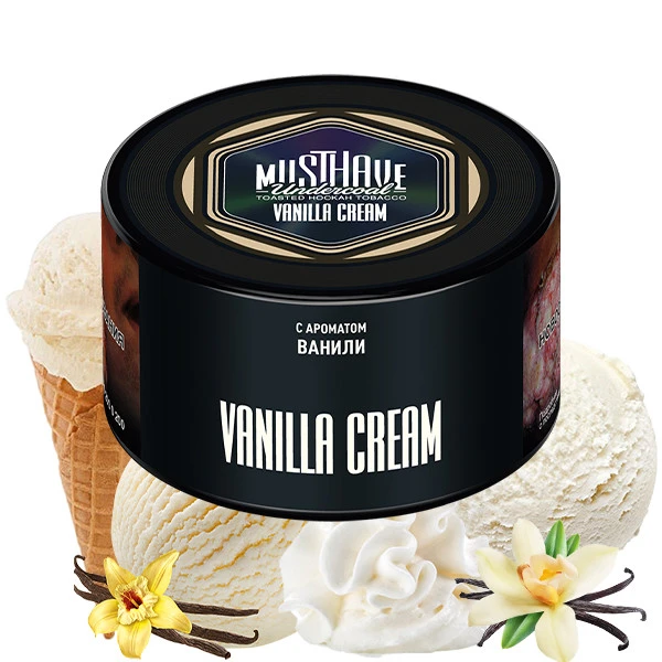 Must Have Hookah Tobacco - Vanilla Cream (Ice Cream, Vanilla & Cream) 250 gr