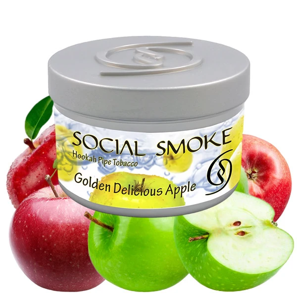 Social Smoke Hookah Tobacco - Golden Delicious Apple 100 gr