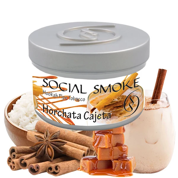Social Smoke Hookah Tobacco - Horchata Cajeta (Cinnamon, Rice & Caramel) 100 gr