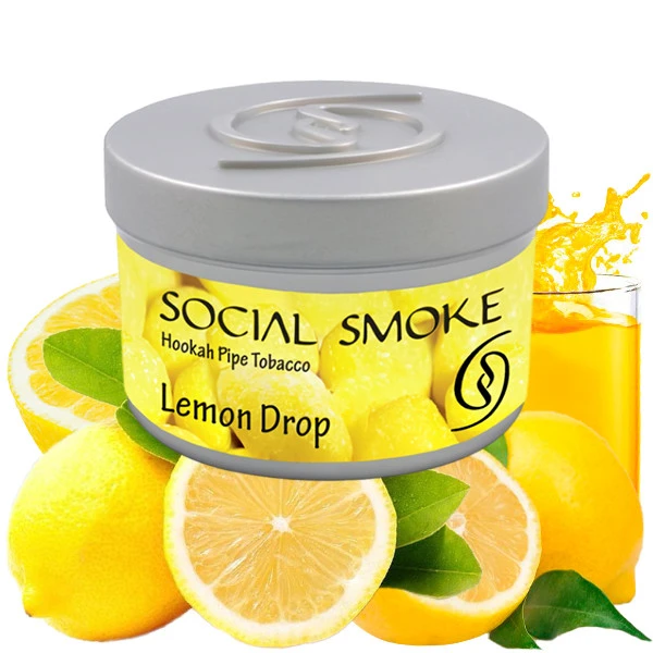 Social Smoke Hookah Tobacco - Lemon Drop (Lemon Juice) 100 gr
