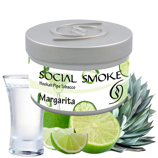 Social Smoke Hookah Tobacco - Margarita (Agave, Tequila & Lime) 250 gr