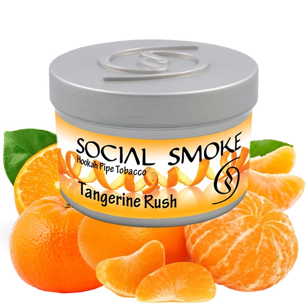 Social Smoke Hookah Tobacco - Tangerine Rush 100 gr