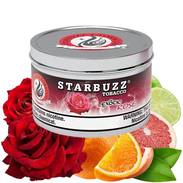 Starbuzz Exotic Hookah Tobacco - Rose (Grapefruit, Orange, Lime & Rose) 250 gr