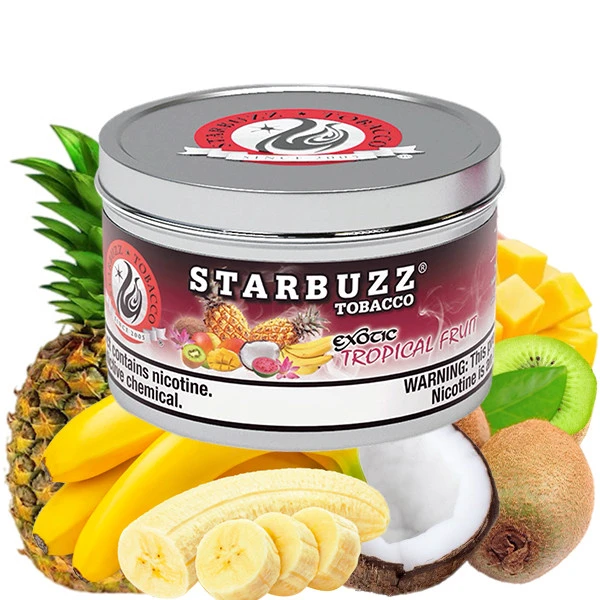 Starbuzz Exotic Hookah Tobacco - Tropical Fruit (Banana, Coconut, Kiwi, Mango & Pineapple) 250 gr