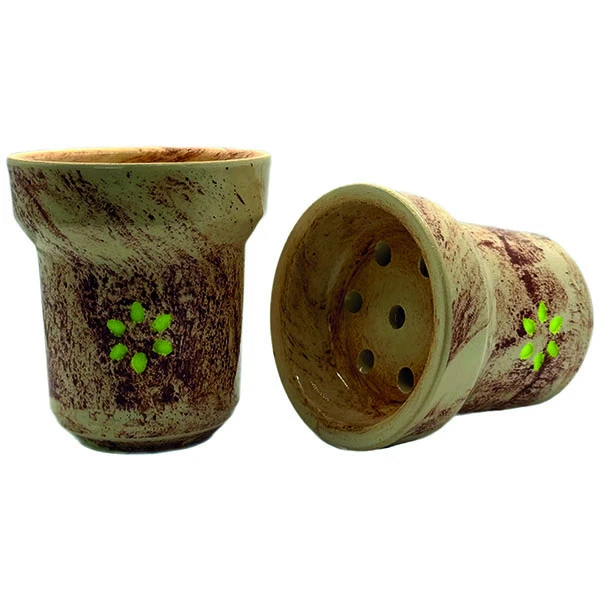 Clay Hookah Bowl Solaris Classic - Titan Glazed