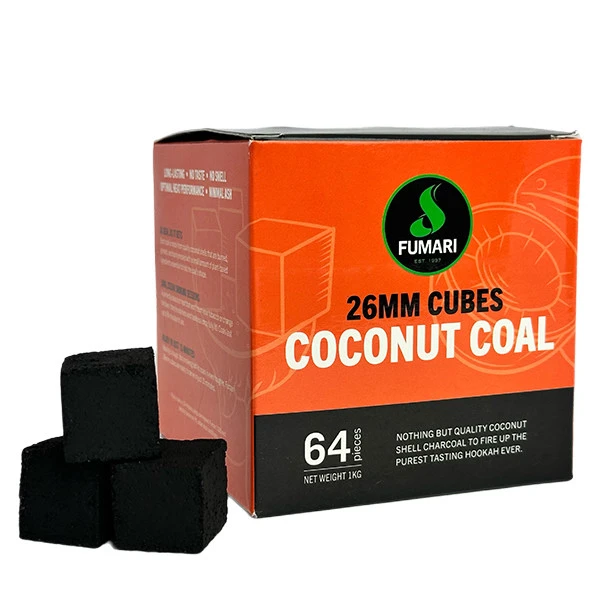 Fumari Coconut Hookah Charcoal - 1 kg (64 pcs.)