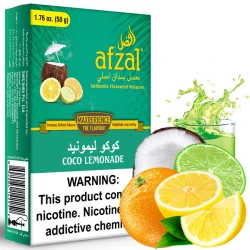 Afzal Hookah Tobacco - Coco Lemonade (Orange, Lime, Lemon & Coconut) 50 gr