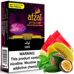 Afzal Hookah Tobacco - Love (Watermelon, Melon, Passionfruit & Mint) 50 gr