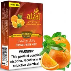 Afzal Hookah Tobacco - Orange with Mint 50 gr