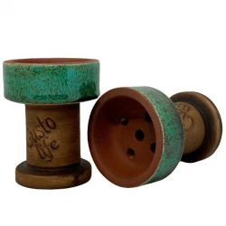 Clay Hookah Bowl Gusto - Rook Classic (Green)