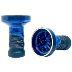 Clay Hookah Bowl Sweet Smoke - Rubicon Glaze (Blue)