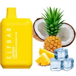Disposable Pod Elf ​​Bar LB 5000 Puffs - Pineapple Coconut Ice