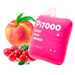 Disposable Pod Elf ​​Bar Pi 7000 Puffs - Cherry Peach Lemonade