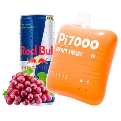 Disposable Pod Elf ​​Bar Pi 7000 Puffs - Grape Energy