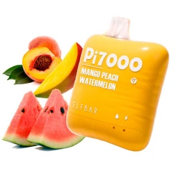 Disposable Pod Elf ​​Bar Pi 7000 Puffs - Mango Peach Watermelon