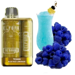 Disposable Pod Elf ​​Bar TE 5000 Puffs - Blue Razz Lemonade