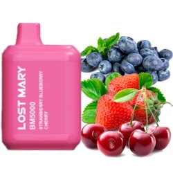 Disposable Pod Lost Mary BM 5000 Puffs - Strawberry Blueberry Cherry