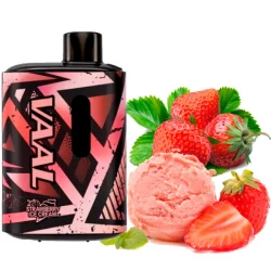 Disposable Pod VAAL E5000 Puffs - Strawberry Ice Cream
