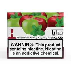 Mazaya Hookah Tobacco - Two Apples with Mint 250 gr