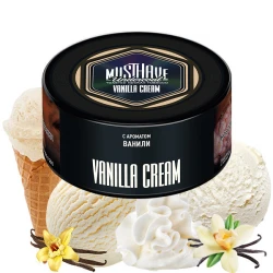 Must Have Hookah Tobacco - Vanilla Cream (Ice Cream, Vanilla & Cream) 125 gr
