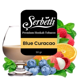 Serbetli Hookah Tobacco - Blue Curacao 50 gr