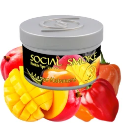 Social Smoke Hookah Tobacco - Mango Habanero (Pepper & Mango) 100 gr