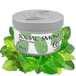 Social Smoke Hookah Tobacco - Mint 100 gr