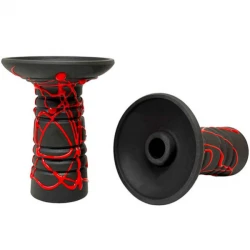 Clay Hookah Bowl Gusto - Alien Phunnel (Red)